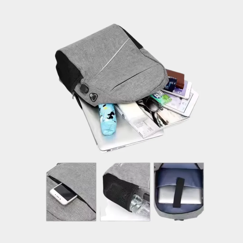 3‑Piece Nylon Backpack, Sling Bag and Tote Set - Image 10